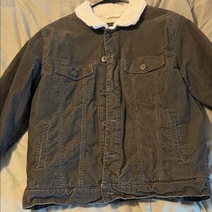 Men's Green Sherpa-Lined Jacket